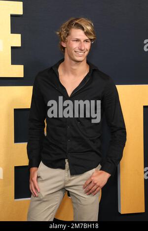 Sydney, Australia. 9th January 2023. Sam Fricker attends the premiere of The Test Season Two at Hoyts Entertainment Quarter. Credit: Richard Milnes/Alamy Live News Stock Photo