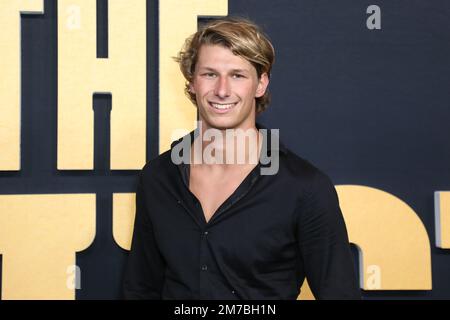 Sydney, Australia. 9th January 2023. Sam Fricker attends the premiere of The Test Season Two at Hoyts Entertainment Quarter. Credit: Richard Milnes/Alamy Live News Stock Photo