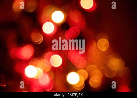 Abstract colorful defocused circular facula. Bokeh blurred color light can use background Stock Photo