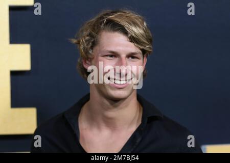 Sydney, Australia. 9th January 2023. Sam Fricker attends the premiere of The Test Season Two at Hoyts Entertainment Quarter. Credit: Richard Milnes/Alamy Live News Stock Photo