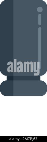 Resistor antenna icon flat vector. Central circuit. Computer energy ...