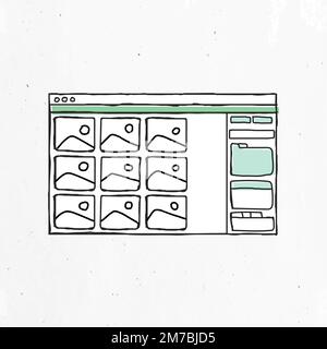 Green file of images vector Stock Vector