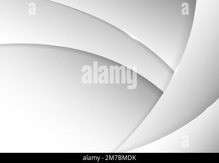 Abstract gradient white template design of elegance texture template diagram display. Overlapping layers with shadow style background. Vector Stock Vector