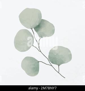 Green leaves branch illustration vector Stock Vector