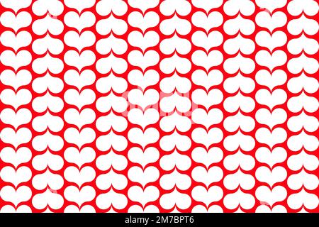 Heart shape seamless pattern background. Love valentines day vector illustration Stock Vector
