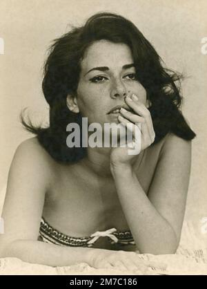 Italian actress Manuela Palermi, 1970s Stock Photo - Alamy