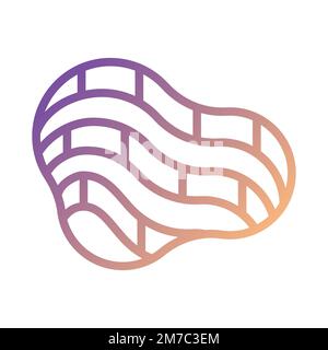 Quarry pixel perfect gradient linear vector icon Stock Vector