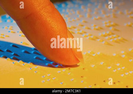 book with braille Stock Photo