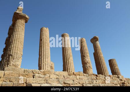 Valley of the Temples,  Agrigento, Sicily Stock Photo
