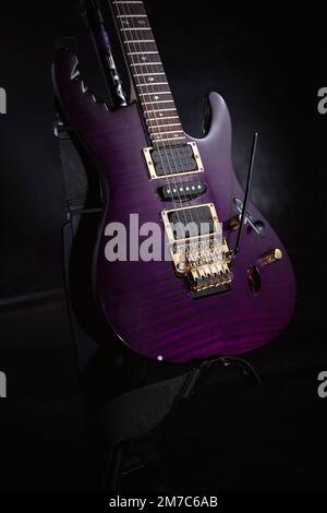 Ed Wynne's Ibanez and Gibson SE electric guitars Stock Photo