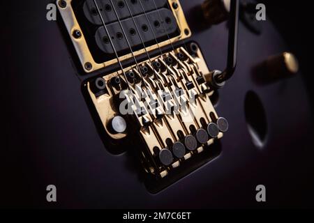 Ed Wynne's Ibanez and Gibson SE electric guitars Stock Photo