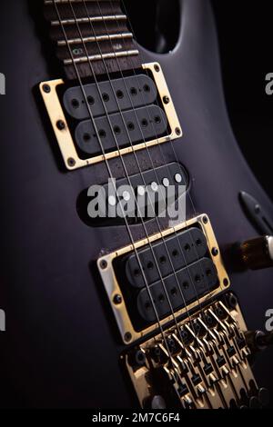 Ed Wynne's Ibanez and Gibson SE electric guitars Stock Photo