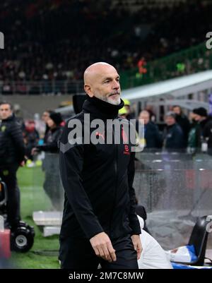Coach Stefno Pioli (Ac Milan) during the Italian championship Serie A ...