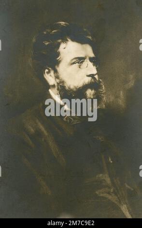 Portrait of French composer Georges Bizet, 1800s Stock Photo