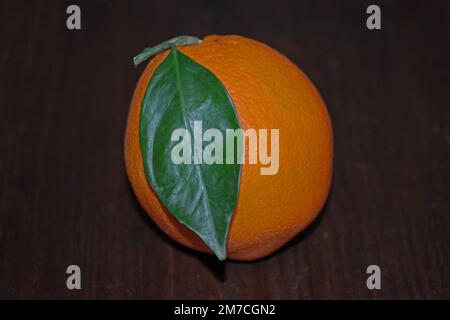 Orange fruit isolated on the table Stock Photo