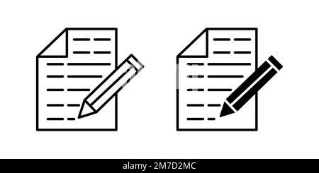 Write icon vector. Form icon symbol vector illustration Stock Vector