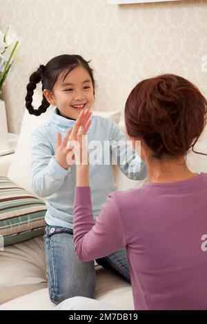 Family life in current China Stock Photo