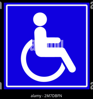 disabled handicap icon Stock Vector