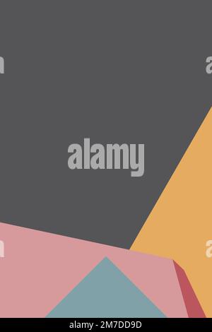 architecture abstract poster cover. poster with geometric shape building minimal, architecture cover, trendy color, vector. design for architecture Stock Vector