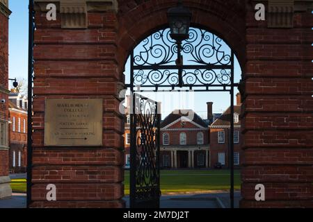 Marlborough college extrior buildings, Wiltshire, UK. Kate Middleton now  aprincess was schooled at Marlborough College. Stock Photo