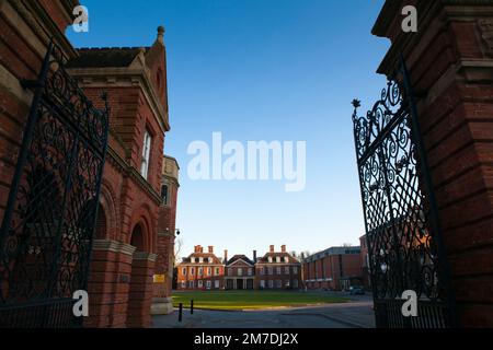 Marlborough college extrior buildings, Wiltshire, UK. Kate Middleton now  aprincess was schooled at Marlborough College. Stock Photo