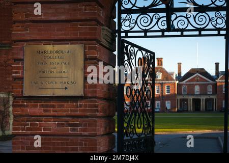 Marlborough college extrior buildings, Wiltshire, UK. Kate Middleton now  aprincess was schooled at Marlborough College. Stock Photo