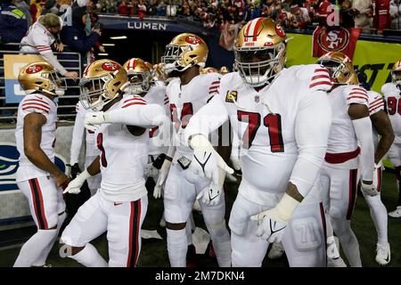 The Los Angeles Rams wait in the tunnel before taking the field to