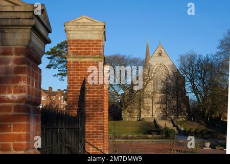 Marlborough college extrior buildings, Wiltshire, UK. Kate Middleton now  aprincess was schooled at Marlborough College. Stock Photo