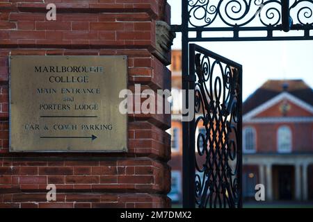 Marlborough college extrior buildings, Wiltshire, UK. Kate Middleton now  aprincess was schooled at Marlborough College. Stock Photo