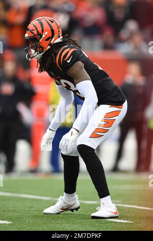 Cincinnati Bengals cornerback Tre Flowers (33) is seen during an