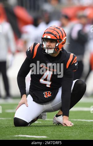 Cincinnati Bengals punter Drue Chrisman celebrates following an