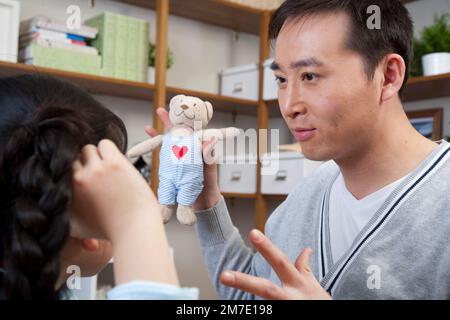 Family life in current China Stock Photo