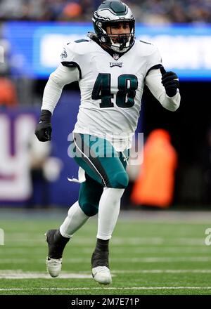 Philadelphia Eagles linebacker Patrick Johnson (48) runs during an NFL  football game against the Washington Commanders, Sunday, Sept. 25, 2022 in  Landover, Md. (AP Photo/Daniel Kucin Jr Stock Photo - Alamy