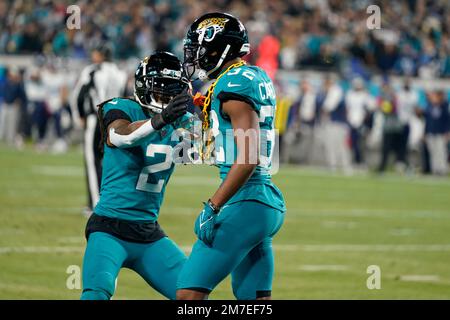 Jacksonville Jaguars cornerback Tyson Campbell (32) during an NFL football  game against the Denver Broncos at