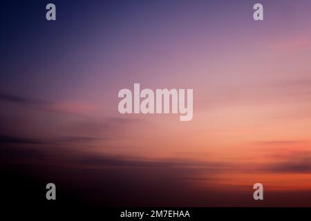 Abstract deeply coloured sky scape at sunset. Stock Photo