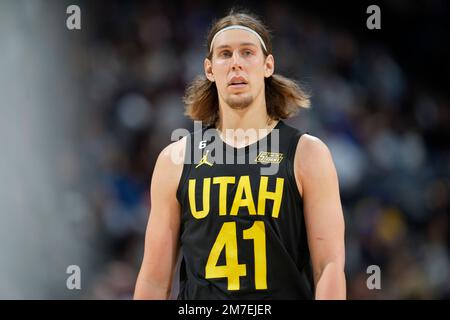 Utah Jazz forward Kelly Olynyk (41) in the second half of an NBA 
