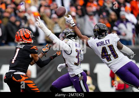 Baltimore Ravens cornerback Daryl Worley (41) and safety Tony