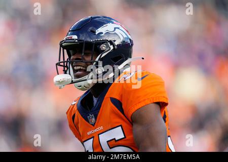 Denver Broncos cornerback Ja'Quan McMillian (35) against the