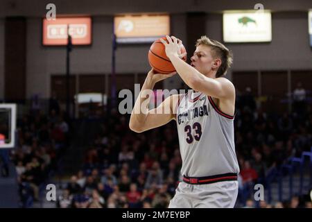 Gonzaga forward Ben Gregg shoots during the second half of an NCAA ...