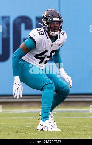 Jacksonville Jaguars defensive end Arden Key (49) celebrates after ...