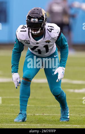 Jacksonville Jaguars Josh Allen (41) warms up at an NFL football practice,  Monday, May 23, 2022, in Jacksonville, Fla. (AP Photo/John Raoux Stock  Photo - Alamy