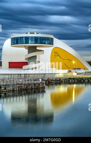 Oscar Niemeyer International Cultural Centre (Centro Niemeyer), Aviles, Asturias, Spain Stock Photo