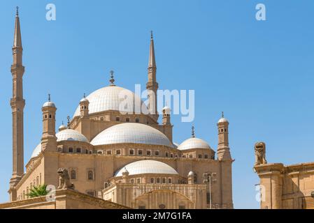 Cairo, Egypt; January 10, 2023 -The Mosque of Muhammad Ali, Cairo, Egypt Stock Photo