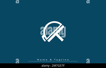 Alphabet letters Initials Monogram logo QT , TQ Stock Vector