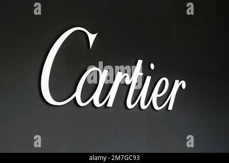 Logo Cartier luxury brand for jewellery and watches optional