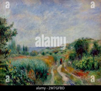 Landscape near Essoyes 1892 by Pierre Auguste Renoir 1841-1919 French Impressionist, France Stock Photo
