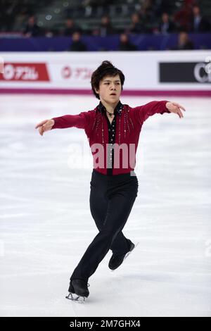 Turin, Italy. 08th Dec, 2022. Shoma Uno (JPN) performs during the MEN SHORT PROGRAM of the ISU Grand Prix of Figure Skating Final Turin at Palavela. Credit: SOPA Images Limited/Alamy Live News Stock Photo