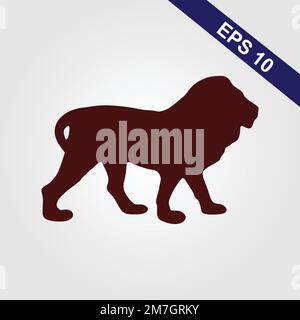 Leo zodiac sign symbol. horoscope icon. isolated astrological image in simple black and white style Stock Vector