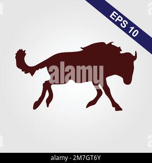 Bison Bull Buffalo Angus Silhouette Vintage Retro Logo, Buffalo ...