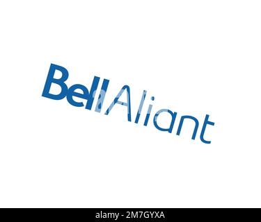 Fibe Bell Aliant, Logo, White Background Stock Photo - Alamy